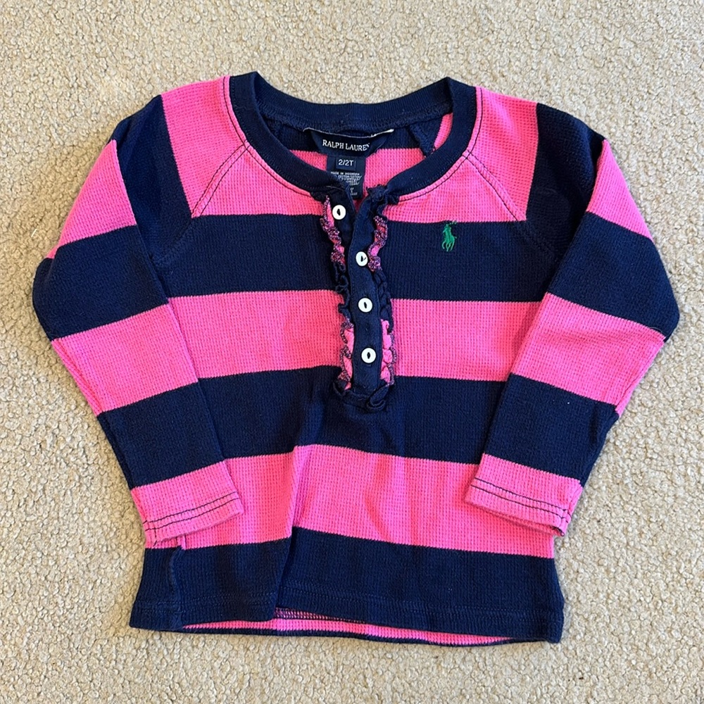 Ralph Lauren toddle waffle tea size 2T